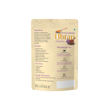 De-Tan Exfoliating Ubtan with Pure Kesar & Essential Proteins | 100g