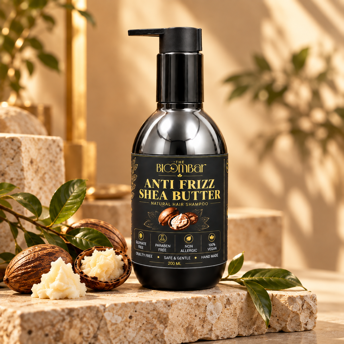 Anti Frizz Shea Butter Natural Hair Shampoo | 200 ML | The Bloom Bar