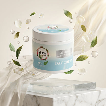 Day Cream for All Skin Types | All Season Multi Protection | 100% Organic | 100g | The Bloom Bar