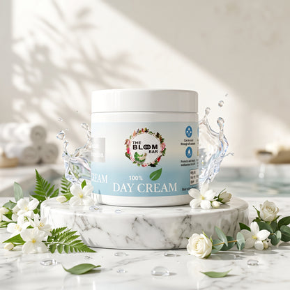 Day Cream for All Skin Types | All Season Multi Protection | 100% Organic | 100g | The Bloom Bar