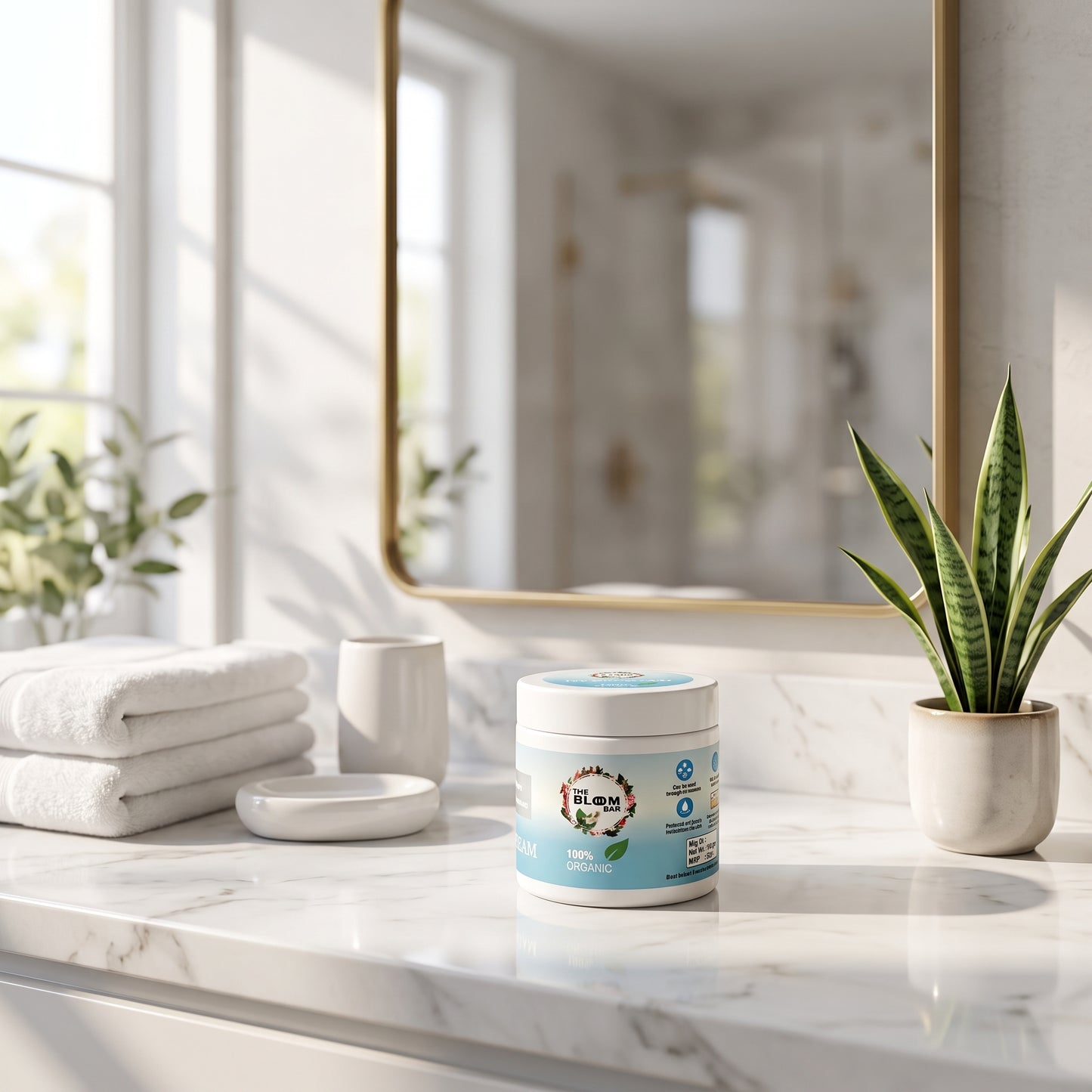 Day Cream for All Skin Types | All Season Multi Protection | 100% Organic | 100g | The Bloom Bar
