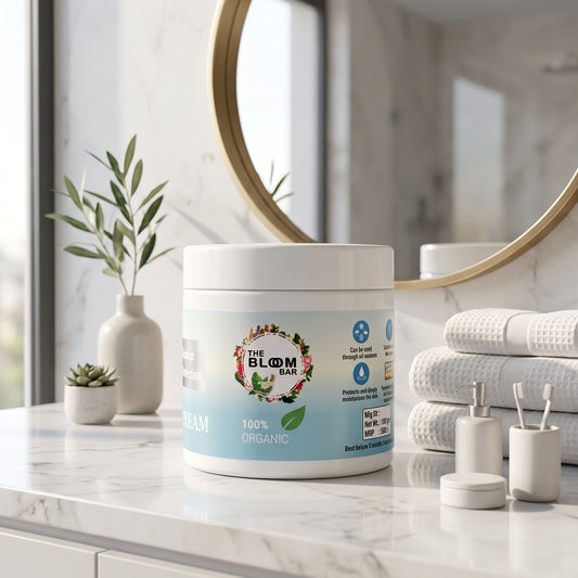 Day Cream for All Skin Types | All Season Multi Protection | 100% Organic | 100g | The Bloom Bar